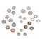 12 Packs: 100 ct. (1,200 total) Found Objects Mini Metal Gears by Bead Landing™